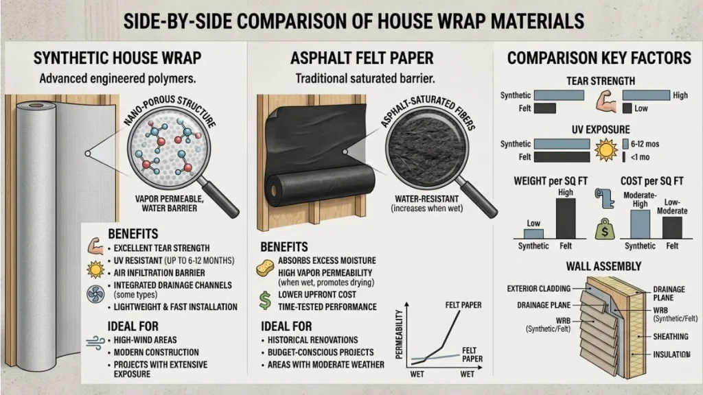 House wrap alternatives comparison