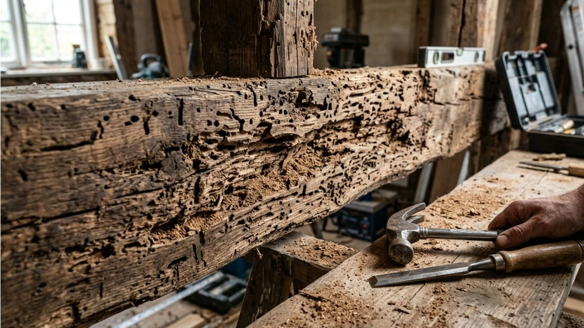 How to Repair Termite Damaged Beam