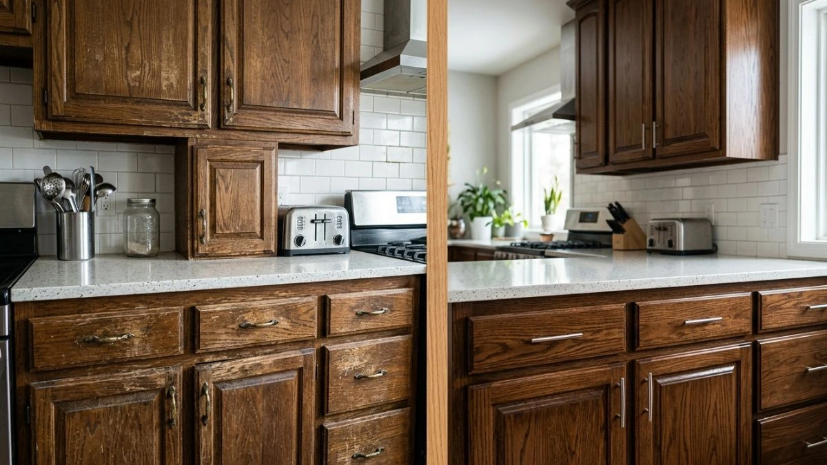 How to Touch Up Stained Cabinets
