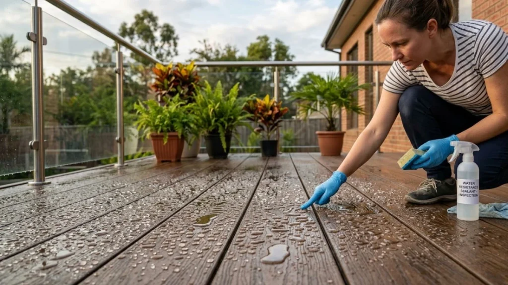 Maintaining waterproof porch floor