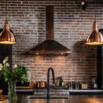 Old Brick Chimney in Kitchen