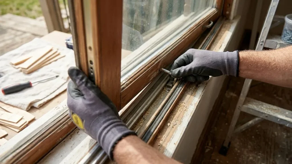 Removing window sash step
