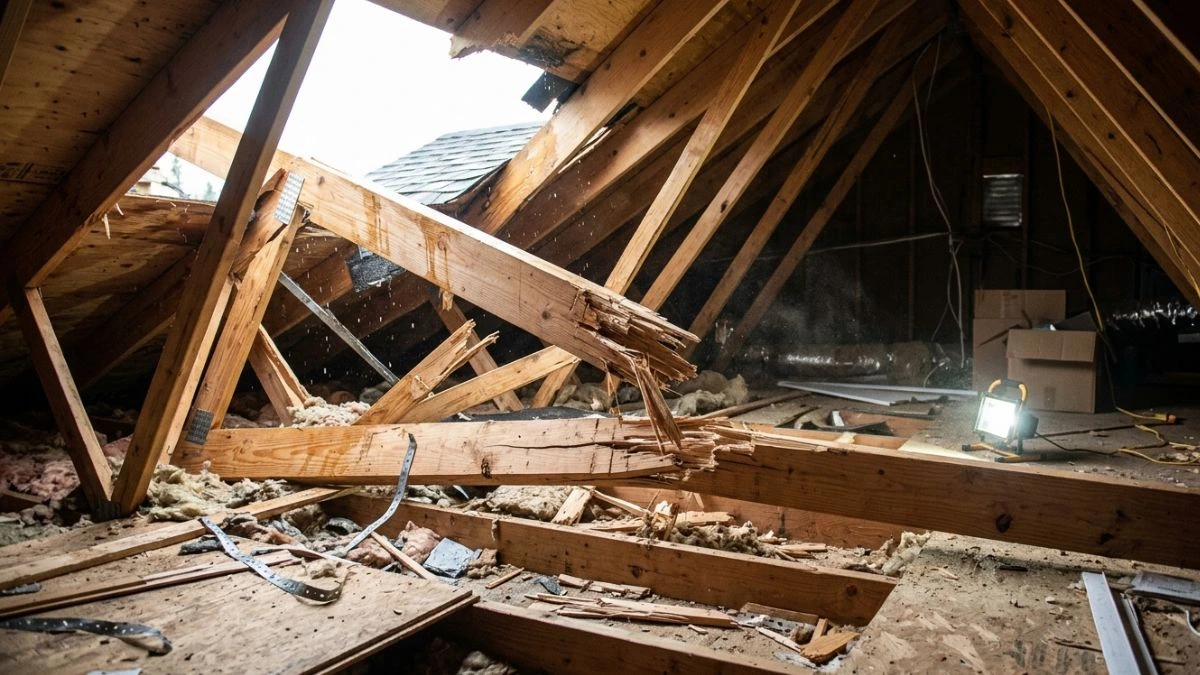 Repair Broken Roof Truss