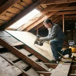 Repair Roof Sheathing from Inside