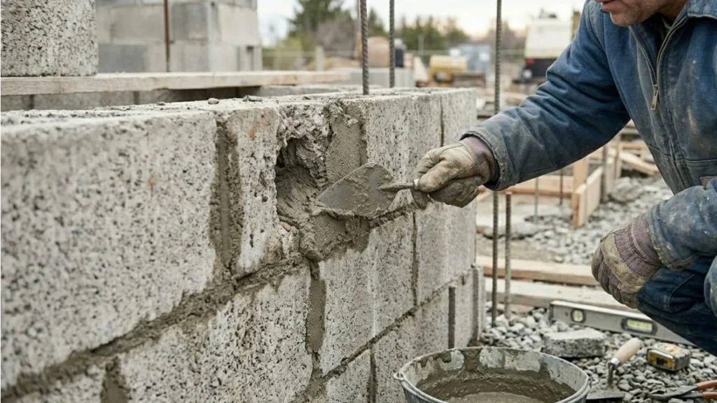 Repair hole block foundation guide
