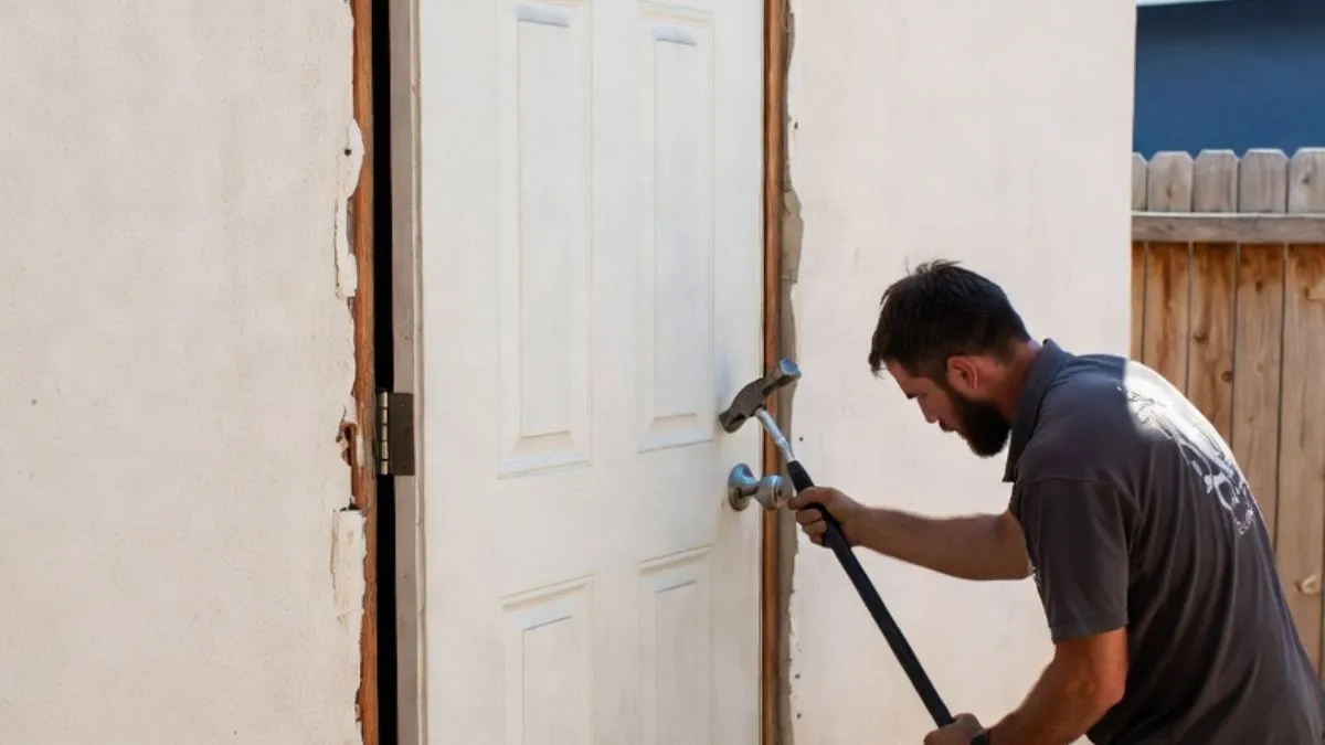 Replacing Exterior Door With Vinyl Siding