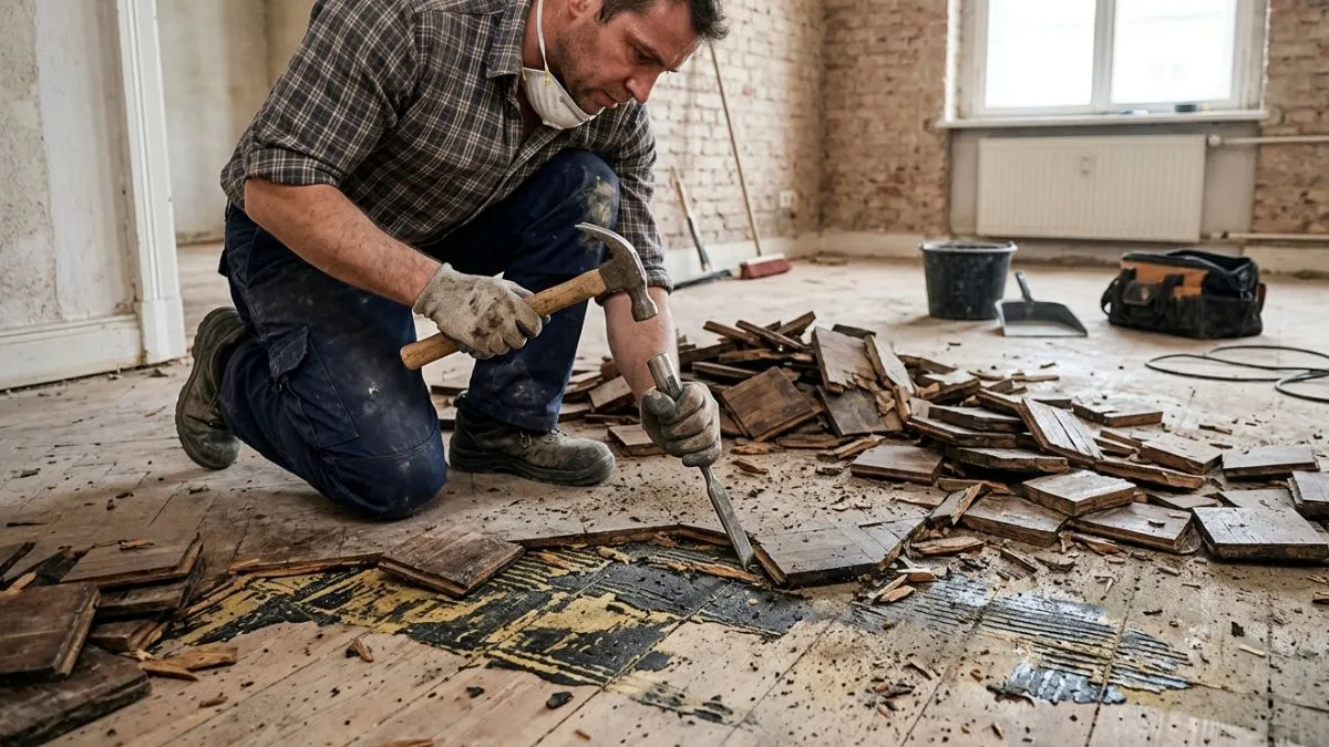 Replacing Parquet Flooring Tiles
