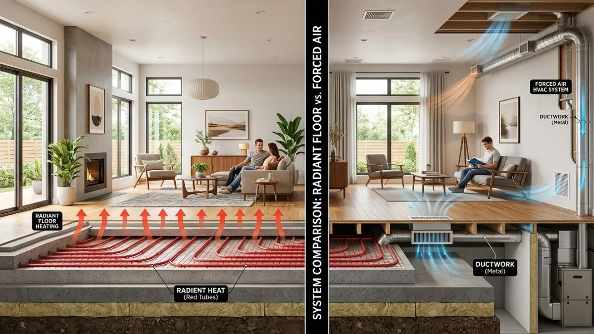Replacing Radiant Heat With Forced Air