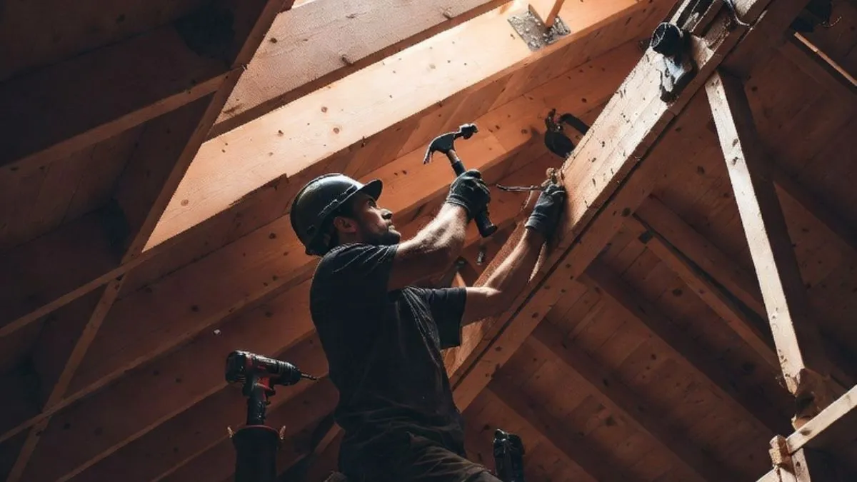 Roof Support Beam Repair