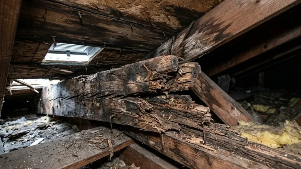Rotted Roof Rafter Repair