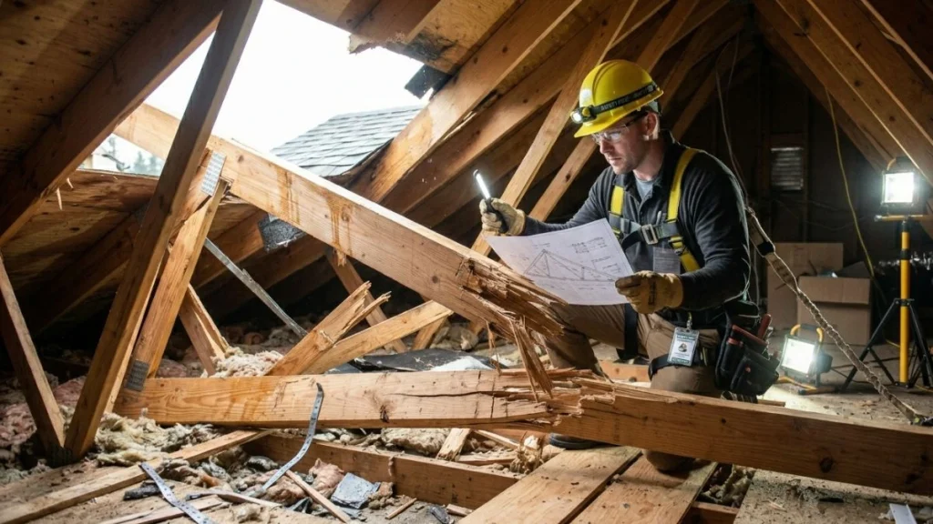 roof repair worker