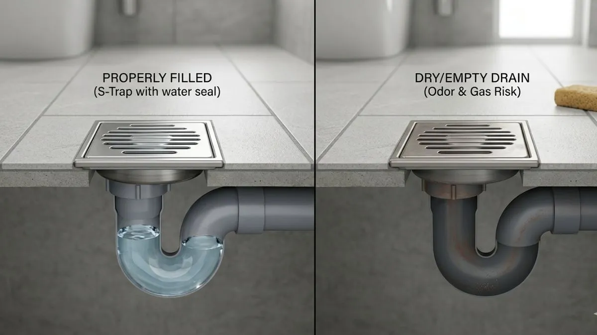 Should Floor Drains Have Water in Them