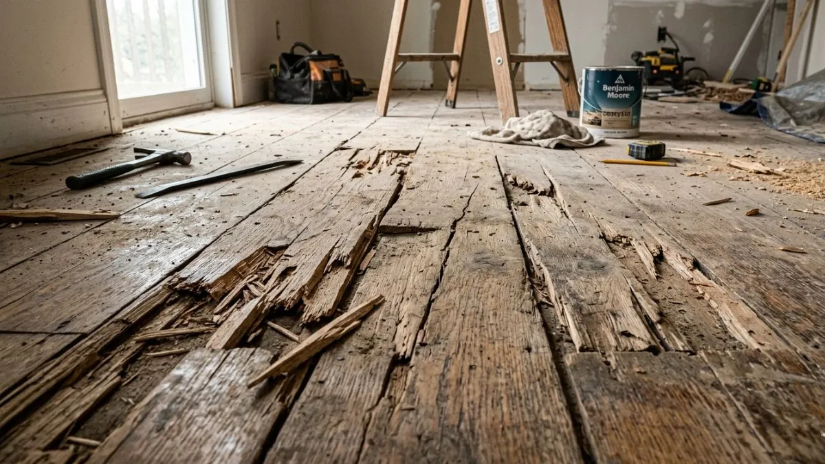 Splintered Wood Floor Repair