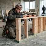 Stabilizing a Half Wall on Concrete Floor