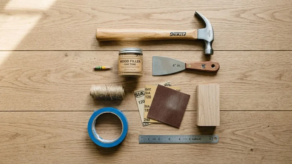 Tools for repairing wood floors