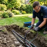 Underground Sprinkler Wire Repair