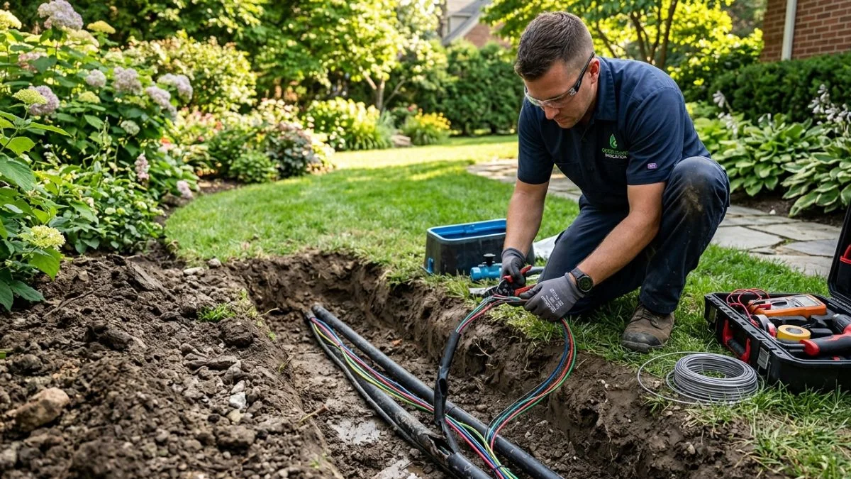 Underground Sprinkler Wire Repair