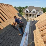Valley Joining Two Roofs With Different Pitches