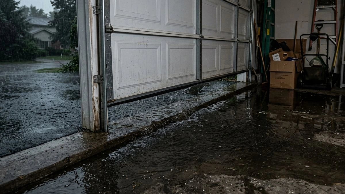 Water Coming under Garage Door