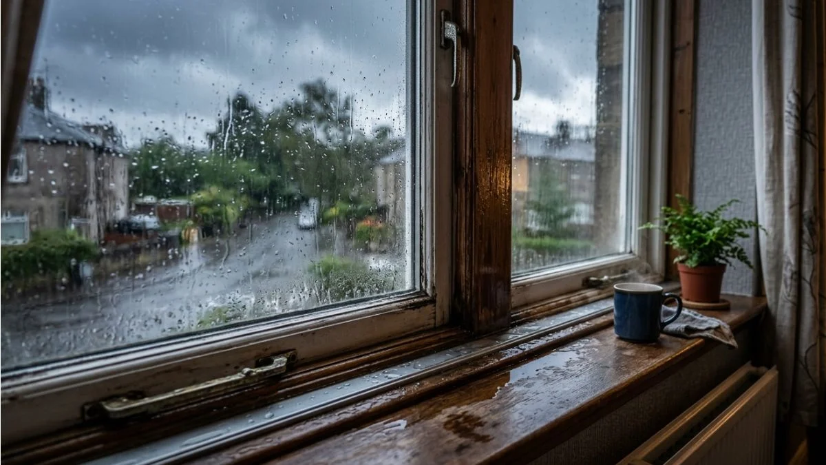 Water in Window Track