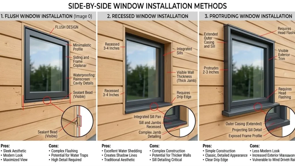 Window installation alternatives comparison