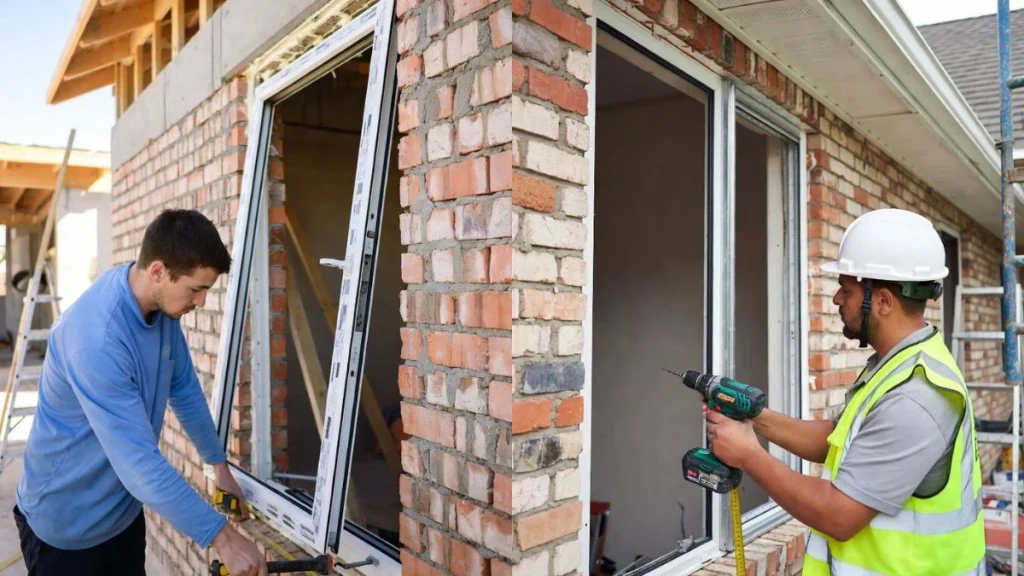 Window installation professional work