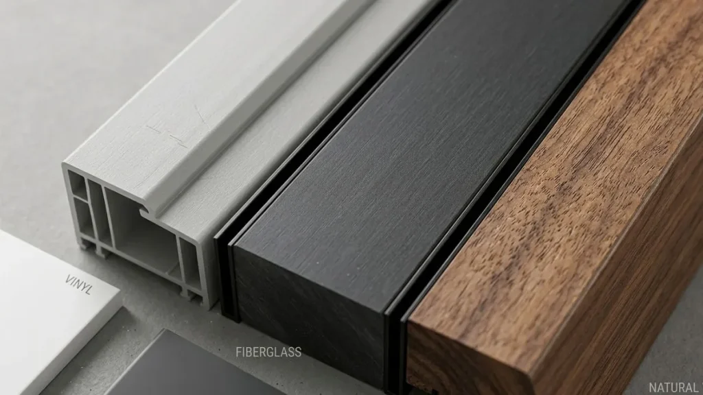 Window materials vinyl fiberglass wood