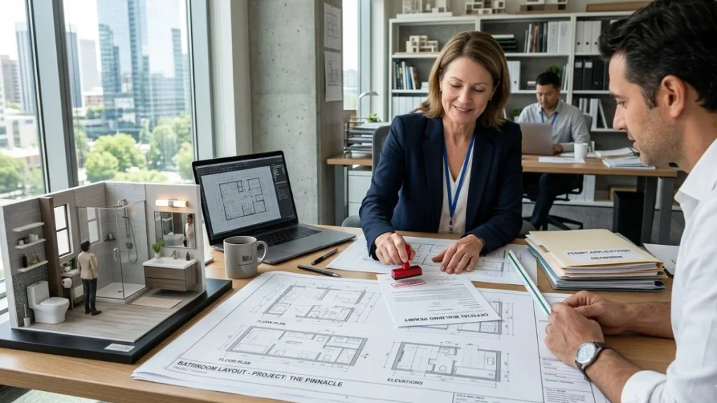 bathroom building permit process