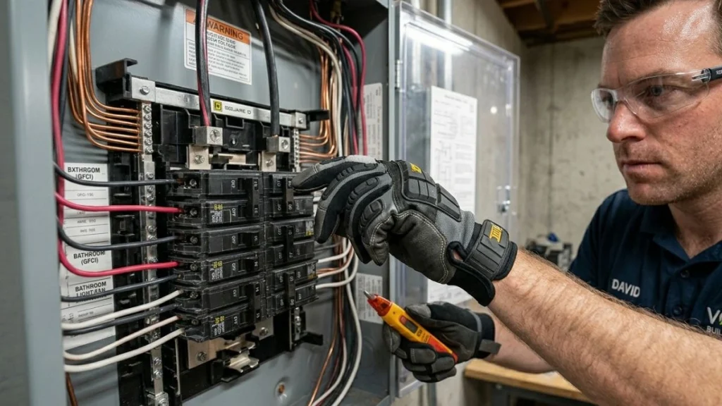 bathroom wiring safety precautions