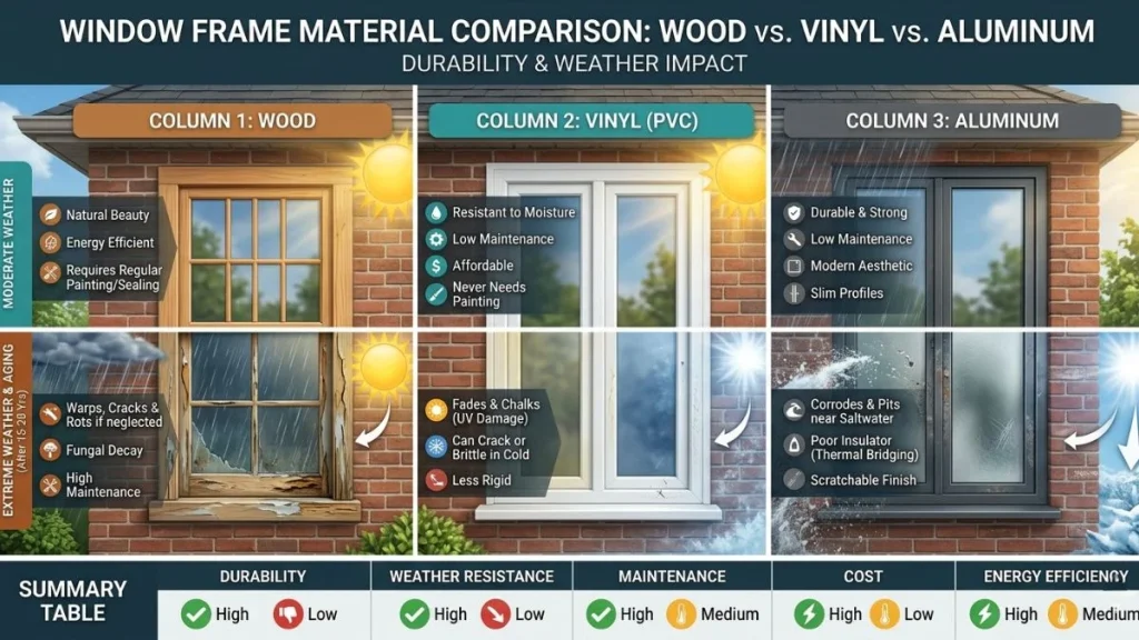 best window frame materials guide