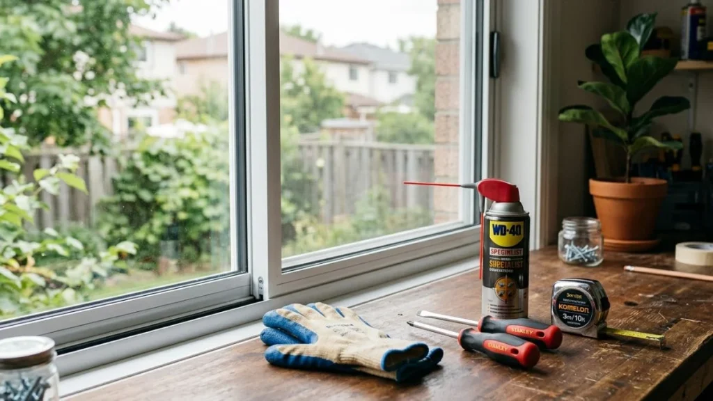diy window repair tools setup