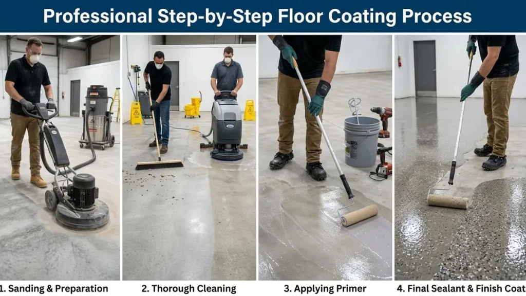 expert floor coating tips step by step