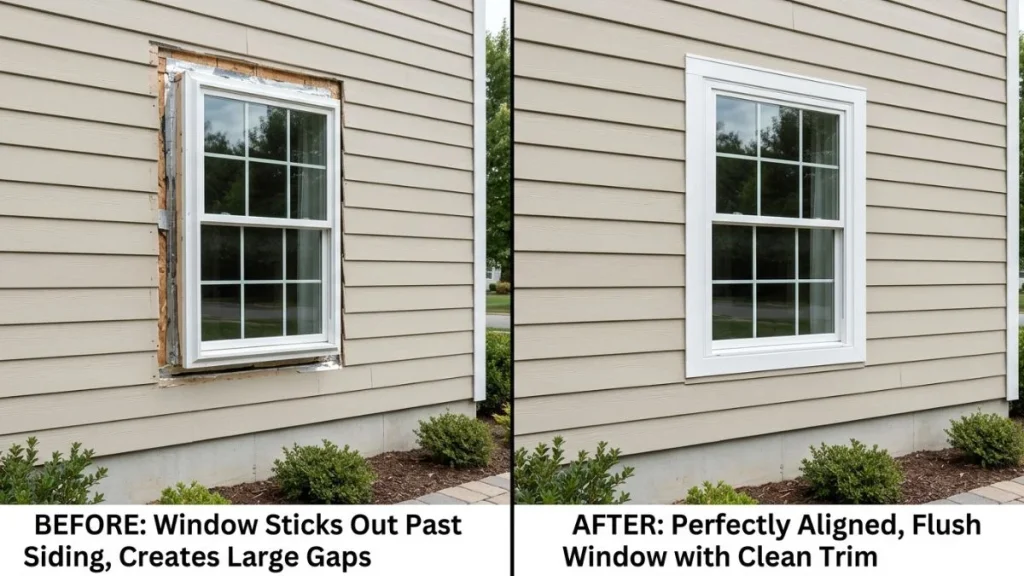 fixing protruding window repair