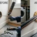 how to seal air conditioner hole in wall