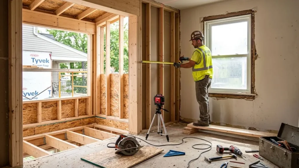 preparing site window bump out