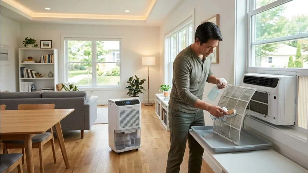 prevent humidity window ac clean filter dehumidifier