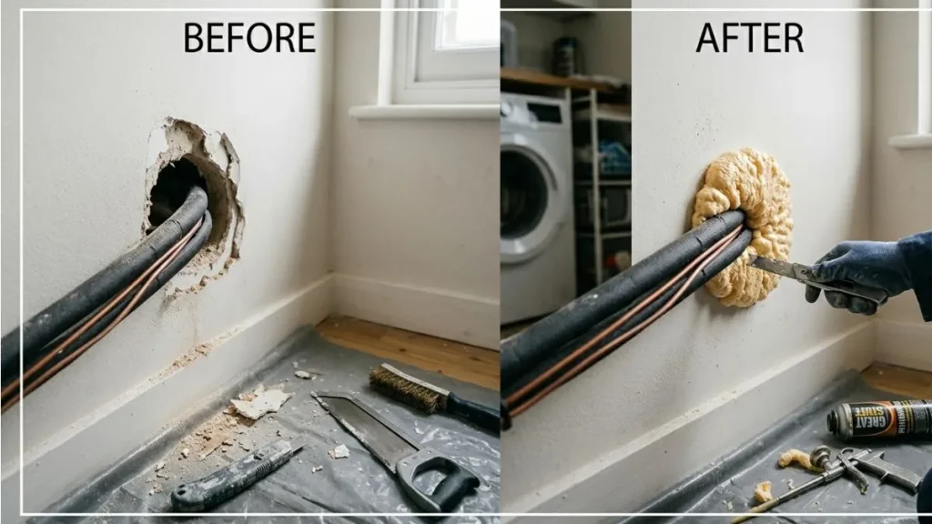 seal large wall hole