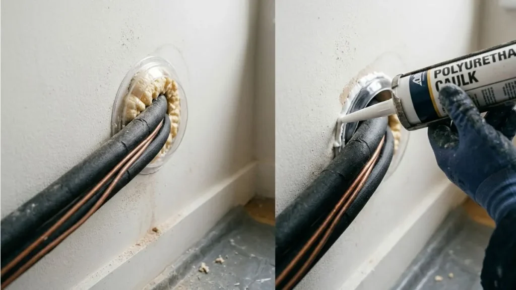 seal small wall gaps
