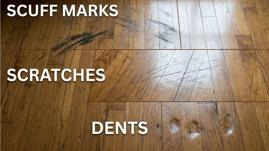 types of marks on wood floor