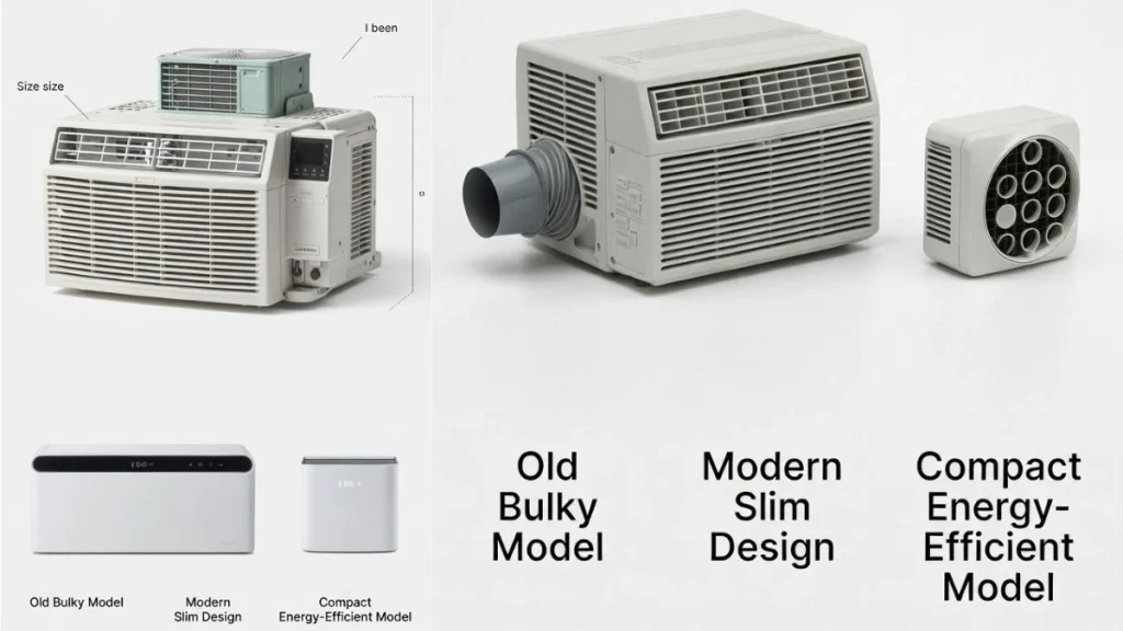 window ac design variations comparison types