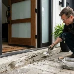 concrete door sill repair