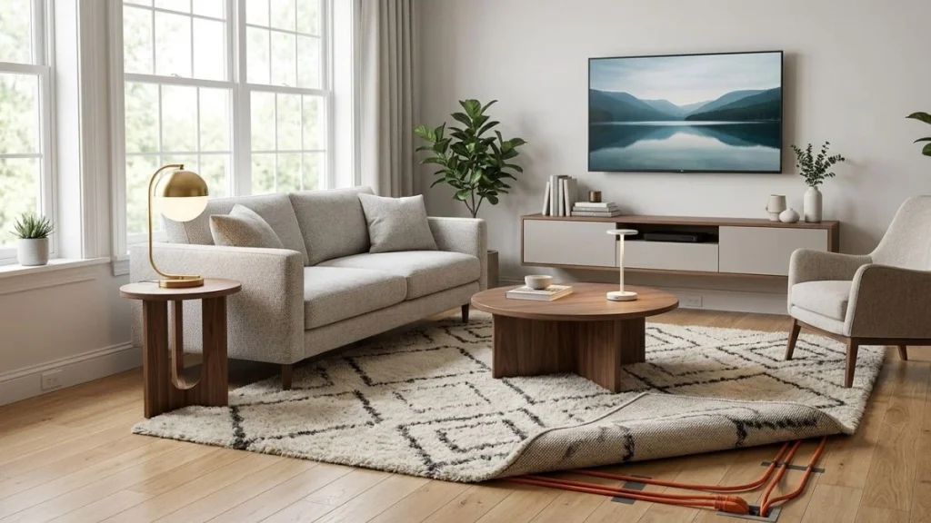 floor outlet alternatives living room
