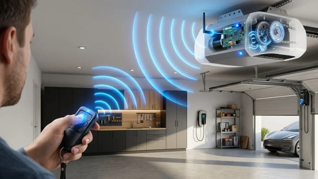 how liftmaster remote communicates