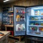 refrigerator in cold garage solution