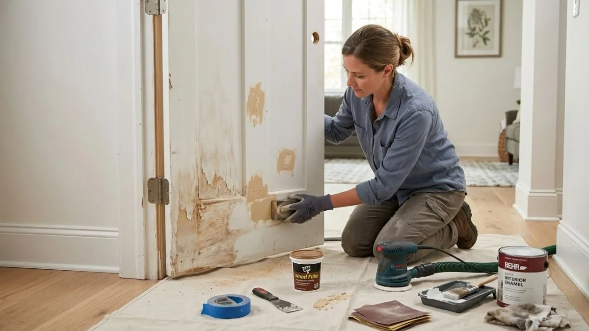 repair water damaged interior doors