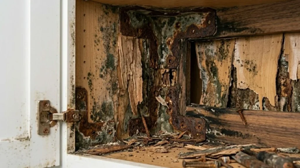 severely-damaged-kitchen-cabinet