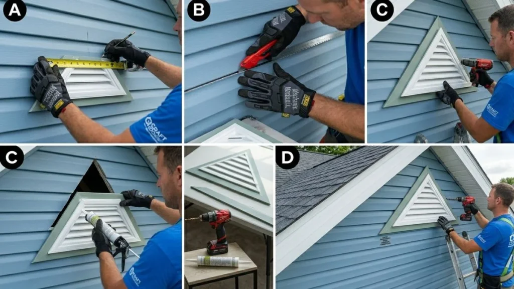step by step gable vent installation