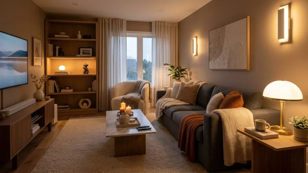 wireless lighting living room no outlet