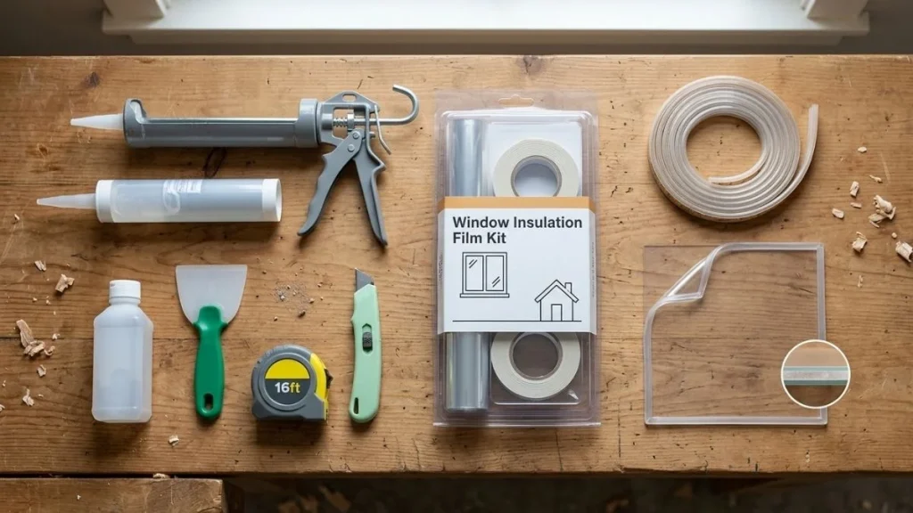 aluminum-window-insulation-tools-materials
