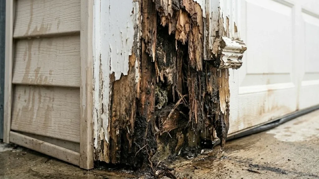 garage-door-frame-wood-rot-causes